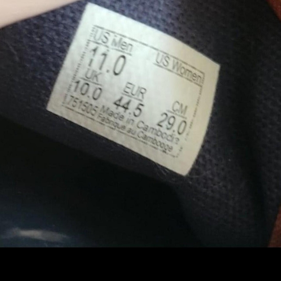 Black canvas vans with aztec print lining & brown leather detailingSize 11 - Picture 7 of 7